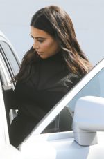 KIM KARDASHIAN at a Studio in Van Nuys 04/13/2016