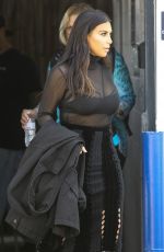 KIM KARDASHIAN at a Studio in Van Nuys 04/13/2016