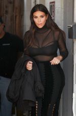 KIM KARDASHIAN at a Studio in Van Nuys 04/13/2016