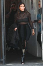 KIM KARDASHIAN at a Studio in Van Nuys 04/13/2016