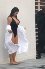 KIM KARDASHIAN in Swimsuit in Iceland 04/19/2016