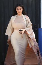 KIM KARDASHIAN Leaves a Studio in Van Nuys 04/27/2016