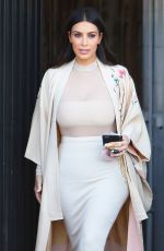 KIM KARDASHIAN Leaves a Studio in Van Nuys 04/27/2016