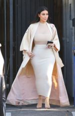 KIM KARDASHIAN Leaves a Studio in Van Nuys 04/27/2016