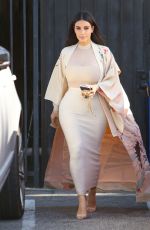 KIM KARDASHIAN Leaves a Studio in Van Nuys 04/27/2016