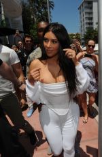 KIM KARDASHIAN Out and About in Miami 04/23/2016