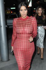 KIM KARDASHIAN Out for Dinner in Beverly Hills 04/28/2016