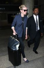 KIRSTEN DUNST at Los Angeles International Airport 04/01/2016