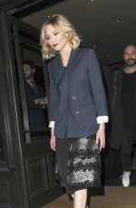 KIRSTEN DUNST Leaves Covent Garden Hotel in London 03/31/2016