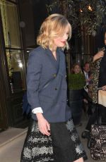 KIRSTEN DUNST Leaves Covent Garden Hotel in London 03/31/2016