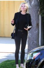KIRSTEN DUNST Leaves Her House in Los Angeles 04/02/2016