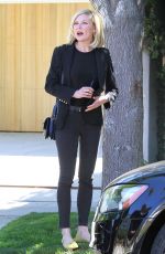 KIRSTEN DUNST Leaves Her House in Los Angeles 04/02/2016