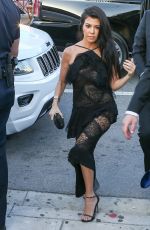 KOURTNEY KARDASHIAN Arrives at Isabela Rangel and David Grutman’s Wedding in Miami 04/23/2016