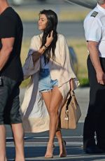 KOURTNEY KARDASHIAN at Van Nuys Signature Airport in Los Angeles 04/24/2016