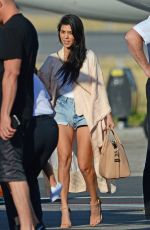 KOURTNEY KARDASHIAN at Van Nuys Signature Airport in Los Angeles 04/24/2016