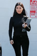 KOURTNEY KARDASHIAN Leaves a Studio in Los Angeles 03/28/2016