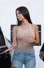 KOURTNEY KARDASHIAN Out in Van Nuys 04/28/2016