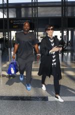 KRIS JENNER at LAX Airport in Los Angeles 04/10/2016