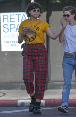 KRISTEN STEWART and SoKo Out and About in Hollywood 04/01/2016