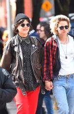 KRISTEN STEWART and SoKo Out in New York 04/12/2016
