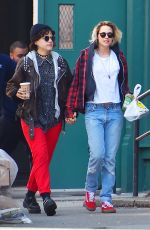KRISTEN STEWART and SoKo Out in New York 04/12/2016
