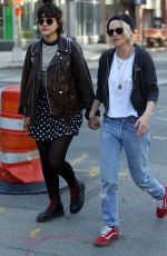 KRISTEN STEWART and SoKo Out in New York 04/12/2016