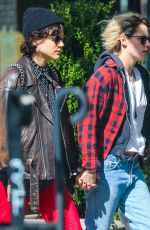 KRISTEN STEWART and SoKo Out in New York 04/12/2016
