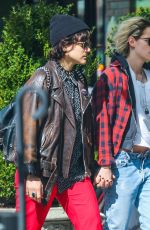 KRISTEN STEWART and SoKo Out in New York 04/12/2016
