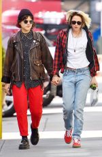 KRISTEN STEWART and SoKo Out in New York 04/12/2016