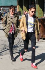 KRISTEN STEWART and SoKo Out in New York 04/13/2016