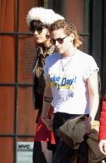 KRISTEN STEWART and SoKo Out in New York 04/13/2016
