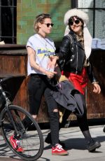 KRISTEN STEWART and SoKo Out in New York 04/13/2016