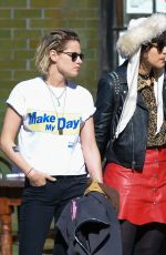 KRISTEN STEWART and SoKo Out in New York 04/13/2016
