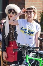 KRISTEN STEWART and SoKo Out in New York 04/13/2016