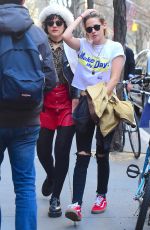 KRISTEN STEWART and SoKo Out in New York 04/13/2016