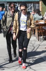 KRISTEN STEWART and SoKo Out in New York 04/13/2016