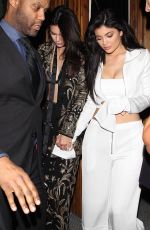 KYLIE and KENDALL JENNER Leaves Nce Guy Eest Hollywood 04/28/2016