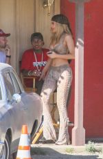 KYLIE JENNER and Tyga on Set of Kylie Lip Kit Commercial in Palm Desert 03/25/2016