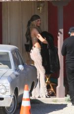 KYLIE JENNER and Tyga on Set of Kylie Lip Kit Commercial in Palm Desert 03/25/2016