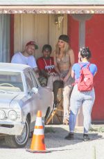 KYLIE JENNER and Tyga on Set of Kylie Lip Kit Commercial in Palm Desert 03/25/2016