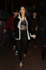 KYLIE JENNER at Roku Restaurant West Hollywood 04/10/2016