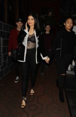 KYLIE JENNER at Roku Restaurant West Hollywood 04/10/2016