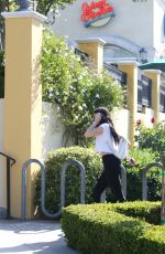 KYLIE JENNER in Tights at Sugarfish in Calabasas 04/26/2016