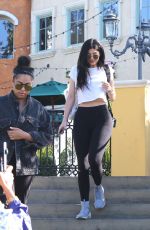 KYLIE JENNER in Tights at Sugarfish in Calabasas 04/26/2016