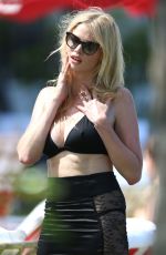 LARA STONE in Bikini on the Set of a Photoshoot in Miami Beach 04/29/2016