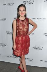 LAURA OSNES at American Psycho Broadway Opening Night in New York 04/21/2016