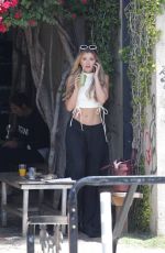 LAUREN HUTTON-FRASER Out for Lunch in Venice 04/27/2016