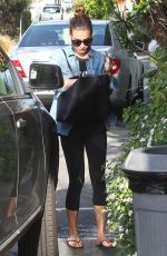LEA MICHELE Leaves Hot Springs Spa in Los Angeles 04/14/2016