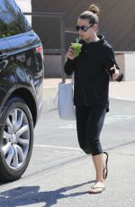 LEA MICHELE Leaves Workout in Santa Monica 04/19/2016