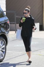 LEA MICHELE Leaves Workout in Santa Monica 04/19/2016